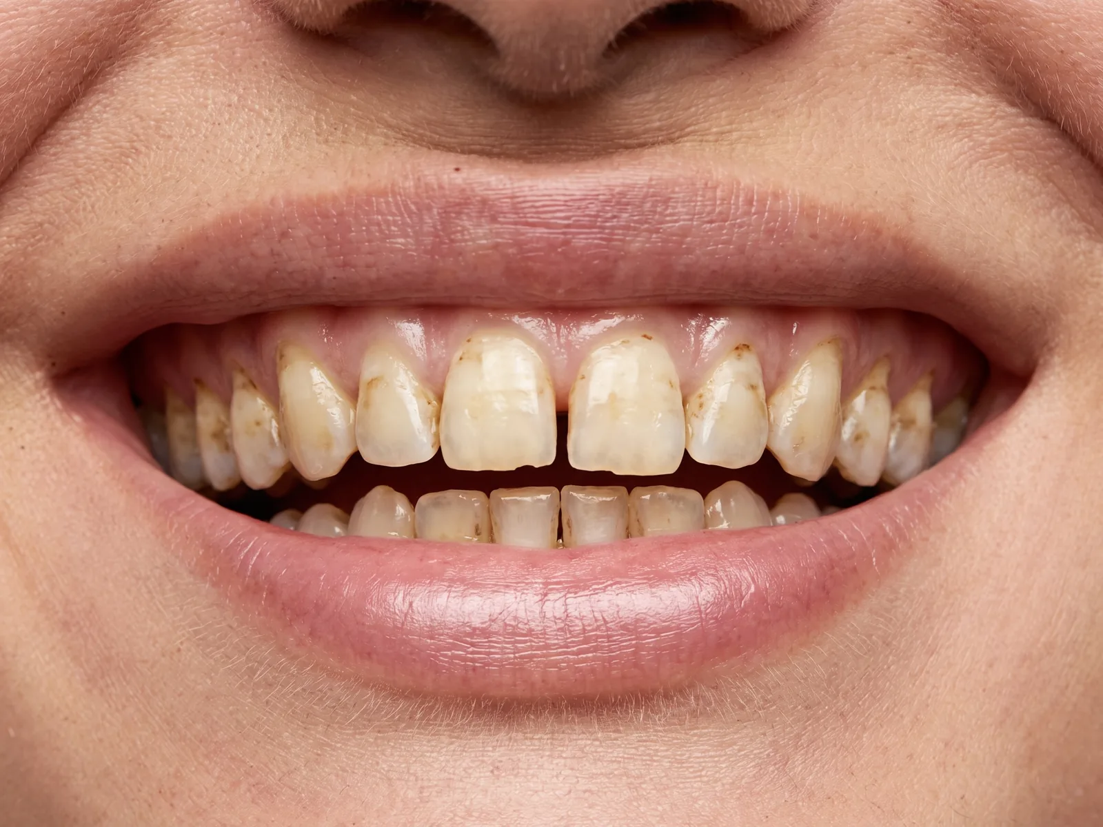 Sonrisa antes del tratamiento
