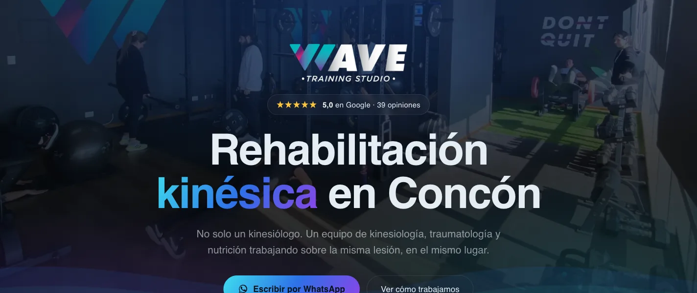 Sitio de Wave Training Studio