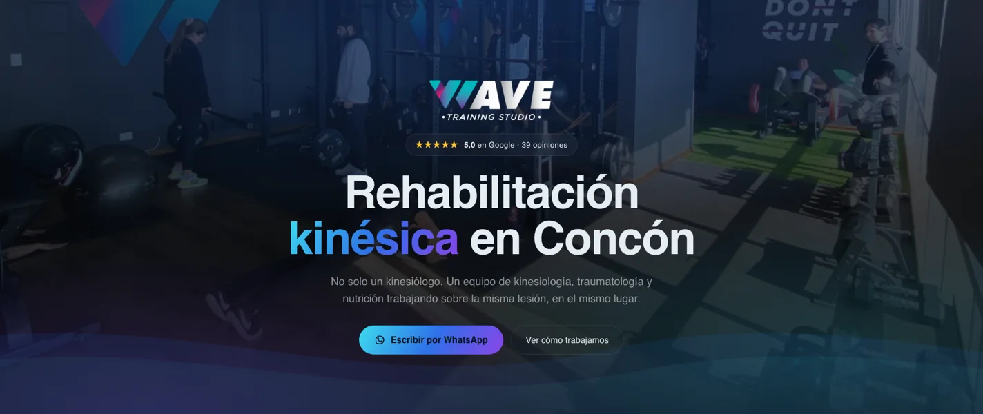 Sitio de Wave Training Studio
